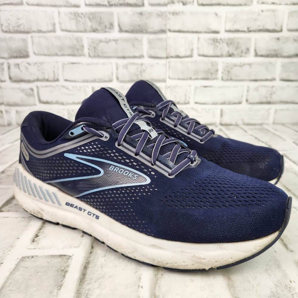 Brooks Beast GTS 23 Men's Size 11 Wide 2E Blue Athletic Running Training Sneaker